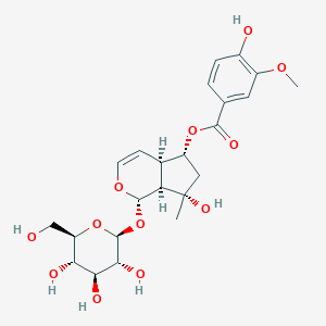 molecular formula C23H30O12 B169424 6-O-Vanilloylajugol CAS No. 124168-04-3