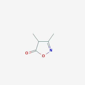 molecular formula C5H7NO2 B169427 3,4-二甲基异噁唑-5(4H)-酮 CAS No. 15731-93-8