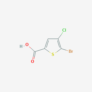 molecular formula C5H2BrClO2S B169429 5-broMo-4-chlorothiophene-2-carboxylic acid CAS No. 123418-69-9