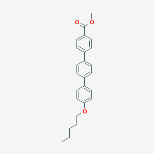 molecular formula C25H26O3 B169433 Methyl 4-[4-(4-pentoxyphenyl)phenyl]benzoate CAS No. 158937-30-5
