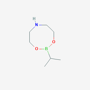 molecular formula C7H16BNO2 B169438 2-Isopropyl-1,3,6,2-dioxazaborocane CAS No. 119246-82-1