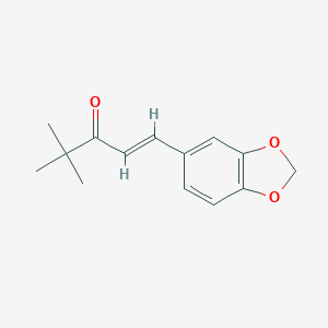 molecular formula C14H16O3 B016944 1-(1,3-Benzodioxol-5-yl)-4,4-dimethyl-1-penten-3-one CAS No. 2419-68-3