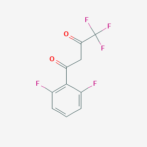 molecular formula C10H5F5O2 B169441 1-(2,6-Difluorophenyl)-4,4,4-trifluorobutane-1,3-dione CAS No. 179184-60-2