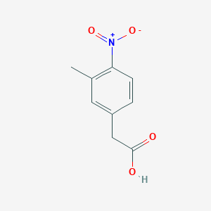 molecular formula C9H9NO4 B169445 2-(3-Methyl-4-nitrophenyl)acetic acid CAS No. 143665-37-6