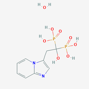 molecular formula C9H14N2O8P2 B169446 米诺膦酸单水合物 CAS No. 155648-60-5