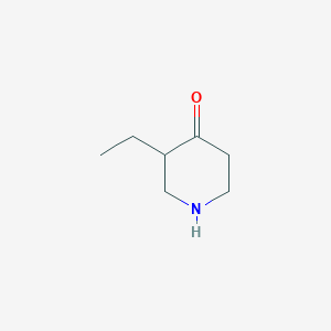 molecular formula C7H13NO B169451 3-乙基哌啶-4-酮 CAS No. 104777-74-4