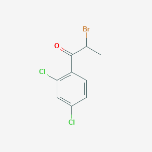 molecular formula C9H7BrCl2O B169468 2-Bromo-1-(2,4-dichlorophenyl)propan-1-one CAS No. 103175-61-7