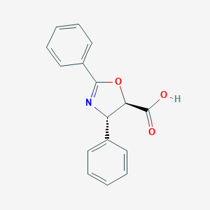 molecular formula C16H13NO3 B169473 (4S,5R)-2,4-Diphenyl-4,5-dihydrooxazole-5-carboxylic acid CAS No. 158722-22-6