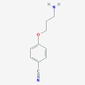 molecular formula C10H12N2O B169483 4-(3-Aminopropoxy)benzonitrile CAS No. 116753-55-0