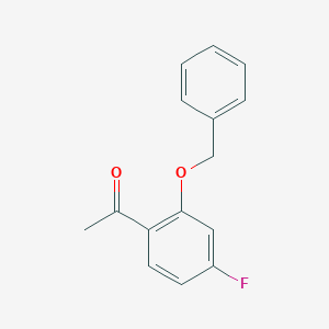 molecular formula C15H13FO2 B169487 1-(2-(Benzyloxy)-4-fluorophenyl)ethanone CAS No. 106245-03-8
