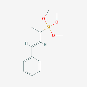 (E)-trimethoxy(4-phenylbut-3-en-2-yl)silane