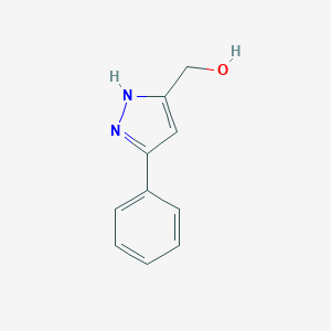 molecular formula C10H10N2O B169492 (5-phenyl-1H-pyrazol-3-yl)methanol CAS No. 179057-19-3