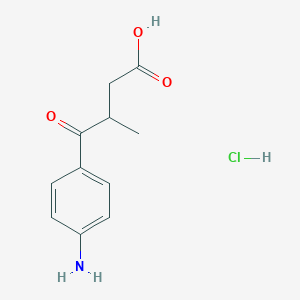 4-(4-Aminophenyl)-3-methyl-4-oxobutanoic acid hydrochloride