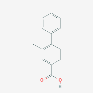 molecular formula C14H12O2 B169495 2-Methyl-[1,1'-biphenyl]-4-carboxylic acid CAS No. 178313-67-2