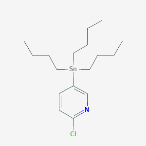 molecular formula C17H30ClNSn B169517 6-Chloro-3-(tributylstannyl)pyridine CAS No. 183545-05-3