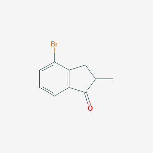 molecular formula C10H9BrO B169542 4-溴-2-甲基-2,3-二氢-1H-茚满-1-酮 CAS No. 174702-59-1