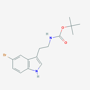 molecular formula C15H19BrN2O2 B169548 [2-(5-Bromo-1H-indol-3-yl)-ethyl]-carbamic acid tert-butyl ester CAS No. 174021-63-7