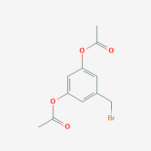 molecular formula C11H11BrO4 B169576 5-(Bromomethyl)-1,3-phenylene diacetate CAS No. 104311-39-9
