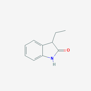 molecular formula C10H11NO B169619 3-乙基吲哚-2-酮 CAS No. 15379-45-0