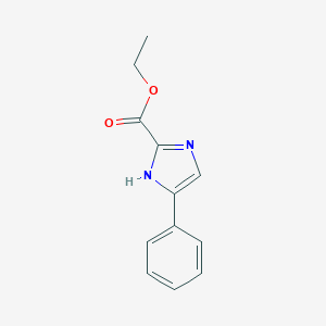 molecular formula C12H12N2O2 B169627 ethyl 5-phenyl-1H-imidazole-2-carboxylate CAS No. 130493-12-8
