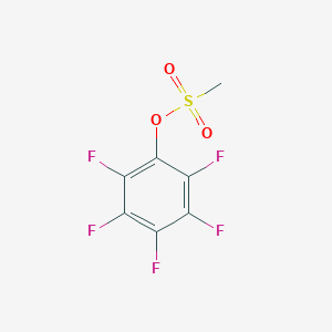 molecular formula C7H3F5O3S B169631 Perfluorophenyl methanesulfonate CAS No. 161912-36-3