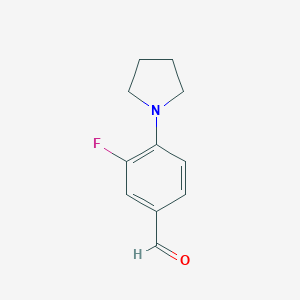 3-fluoro-4-(pyrrolidin-1-yl)benzaldehyde