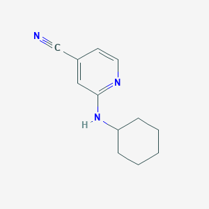 molecular formula C12H15N3 B169655 2-(Cyclohexylamino)isonicotinonitrile CAS No. 127680-82-4