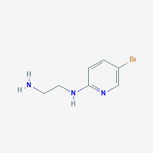 molecular formula C7H10BrN3 B169667 N'-(5-bromopyridin-2-yl)ethane-1,2-diamine CAS No. 199522-66-2