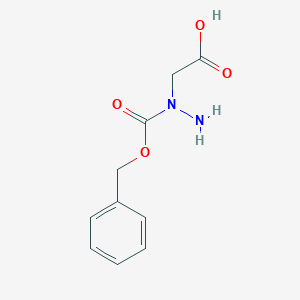 molecular formula C10H12N2O4 B169691 2-(1-((Benzyloxy)carbonyl)hydrazinyl)acetic acid CAS No. 124676-23-9