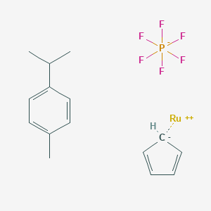 molecular formula C15H19F6PRu B169692 环戊二烯基（对-伞花烃）钌（II）六氟磷酸盐，min. 98 CAS No. 147831-75-2