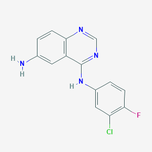 6-Amino-4-(3-chloro-4-fluoroanilino)quinazoline