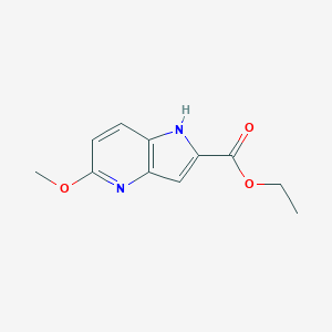 molecular formula C11H12N2O3 B169709 Ethyl 5-methoxy-1H-pyrrolo[3,2-b]pyridine-2-carboxylate CAS No. 17322-90-6