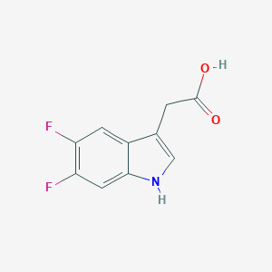 molecular formula C10H7F2NO2 B169718 2-(5,6-Difluoro-1H-indol-3-yl)acetic acid CAS No. 126030-73-7