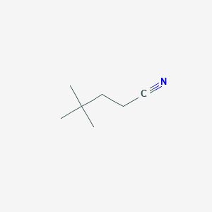 molecular formula C7H13N B169729 4,4-Dimethylpentanenitrile CAS No. 15673-05-9