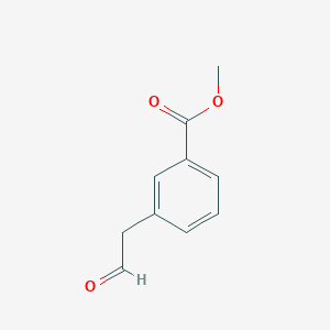 molecular formula C10H10O3 B169735 Methyl 3-(2-oxoethyl)benzoate CAS No. 124038-37-5