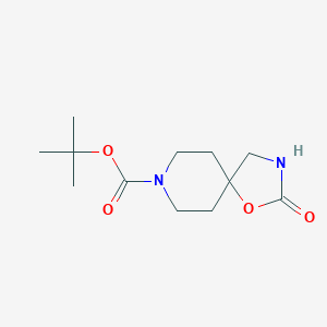 molecular formula C12H20N2O4 B169737 Tert-butyl 2-oxo-1-oxa-3,8-diazaspiro[4.5]decane-8-carboxylate CAS No. 169206-55-7