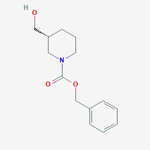 molecular formula C14H19NO3 B169744 benzyl (3R)-3-(hydroxymethyl)piperidine-1-carboxylate CAS No. 160706-61-6