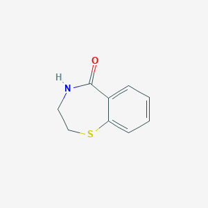 molecular formula C9H9NOS B169754 3,4-Dihydro-1,4-benzothiazepin-5(2h)-one CAS No. 14944-00-4
