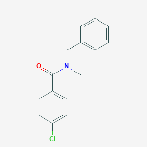 molecular formula C15H14ClNO B169755 N-benzyl-4-chloro-N-methylbenzamide CAS No. 137374-28-8