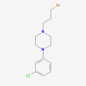 molecular formula C13H18BrClN2 B169759 哌嗪，1-(3-溴丙基)-4-(3-氯苯基)- CAS No. 142944-48-7
