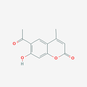 molecular formula C12H10O4 B169767 6-Acetyl-7-hydroxy-4-methyl-2H-chromen-2-one CAS No. 16555-98-9
