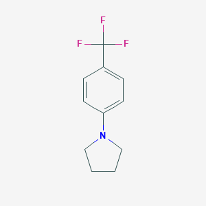 molecular formula C11H12F3N B169778 1-[4-(Trifluoromethyl)phenyl]pyrrolidine CAS No. 113845-68-4