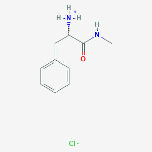 molecular formula C10H15ClN2O B169789 (S)-2-amino-N-methyl-3-phenylpropanamide hydrochloride CAS No. 17186-56-0