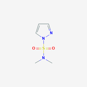 molecular formula C5H9N3O2S B169804 1-(Dimethylsulfamoyl)pyrazole CAS No. 133228-21-4