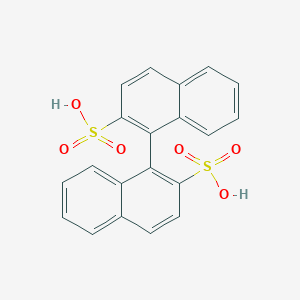 molecular formula C20H14O6S2 B169816 1-(2-Sulfo-1-naphthyl)naphthalene-2-sulfonic acid CAS No. 122361-59-5