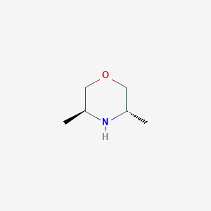molecular formula C6H13NO B169821 (3S,5S)-3,5-Dimethylmorpholine CAS No. 154634-96-5