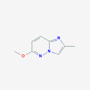molecular formula C8H9N3O B169829 6-Methoxy-2-methylimidazo[1,2-b]pyridazine CAS No. 17240-34-5
