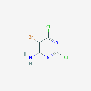 molecular formula C4H2BrCl2N3 B169830 5-Bromo-2,6-dichloropyrimidin-4-amine CAS No. 101012-11-7