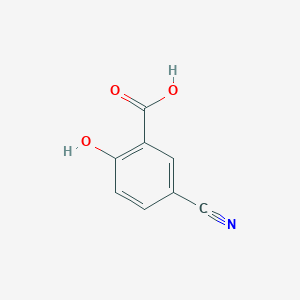 molecular formula C8H5NO3 B169832 5-Cyano-2-hydroxybenzoic acid CAS No. 10435-57-1