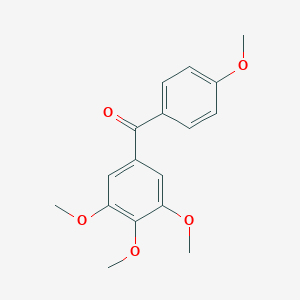molecular formula C17H18O5 B169836 Methanone, (4-methoxyphenyl)(3,4,5-trimethoxyphenyl)- CAS No. 109091-08-9